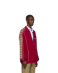 Gucci Red Zipover Track Jacket