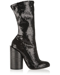 Sequin Ankle Boots