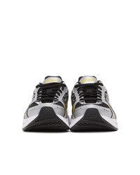 Asics Black And Silver Gel Kyrios Sneakers