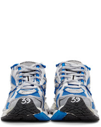Balenciaga Blue White Runner Sneakers