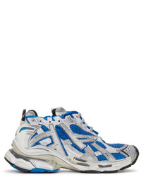 Balenciaga Blue White Runner Sneakers