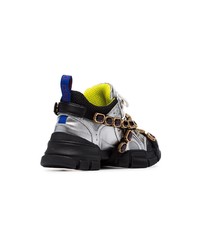 Gucci Flashtrek Chunky Leather Crystal Embellished Sneakers