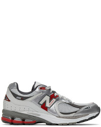 New Balance Grey Red 2002r Sneakers
