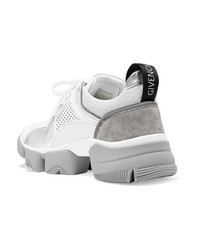 Givenchy Jaw Mesh And Med Leather Neoprene And Rubber Sneakers