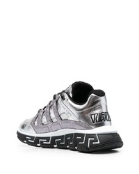 Versace Logo Print Shimmer Sneakers