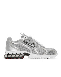 Nike Silver Air Zoom Spiridon Cage 2 Sneakers
