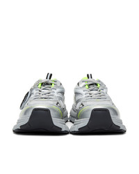 Axel Arigato Silver And Black Marathon Sneakers