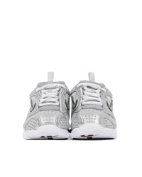 Nike Silver And White Air Zoom Spiridon Cage 2 Sneakers