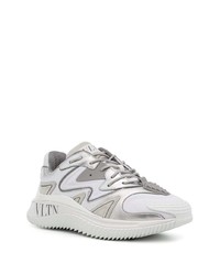 Valentino Garavani Silver Panelled Sneakers