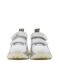 Stella McCartney White And Silver Eclypse Sneakers