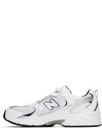 New Balance White Silver 530 Sneakers