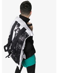 Eastpak Black And Silver Metallic X Punk Poster Print Backpack