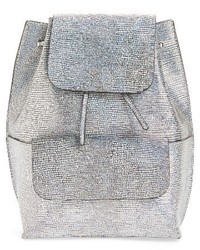 Street Level Flap Pocket Backpack Metallic