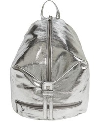 Fold Zip Backpack Metallic