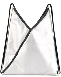 MM6 MAISON MARGIELA Metallic Drawstring Backpack