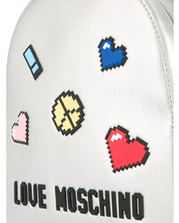 Love Moschino Patch Appliqu Metallic Backpack