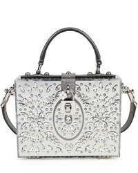 Dolce & Gabbana Dolce Box Medium Mirror Crystal Shoulder Bag