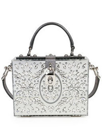 Dolce & Gabbana Dolce Box Medium Mirror Crystal Shoulder Bag
