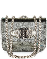 Christian Louboutin Sweet Charity Baby Shoulder Bag Silver