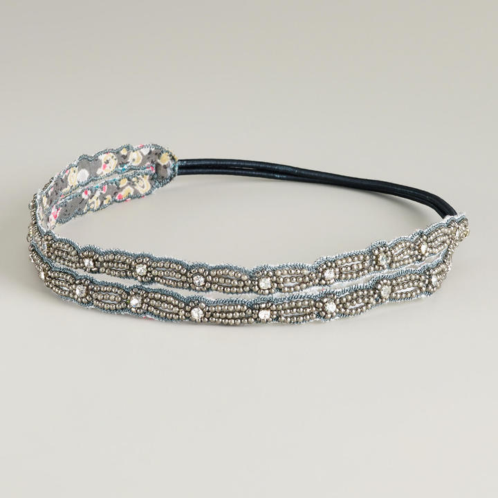 silver headband