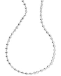 Ippolita Glamazon Silver Flat Hammered Bead Necklace 40l