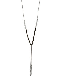 Gorjana Power Gemstone Black Onyx Necklace For Protection Silver