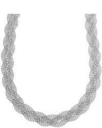 Sterling Silver Bead Braided Necklace