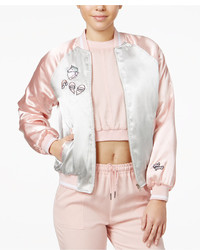 The Edit By Seventeen Juniors Patch Bomber Jacket Created For Macys