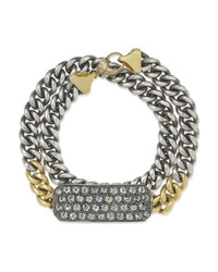 Sylva & Cie 18 Karat Gold Sterling Silver And Diamond Bracelet