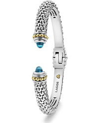 Lagos 8mm Sterling Silver Caviar Hinge Cuff Bracelet
