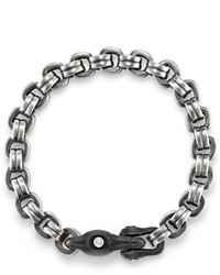 David Yurman 95mm Sterling Silver Stainless Steel Anvil Chain Bracelet