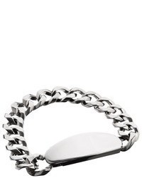 Asos Silver Plated Id Bracelet Silver