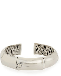 John Hardy Bamboo Silver Cuff Bracelet Size M
