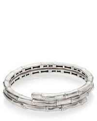 John Hardy Bamboo Small Sterling Silver Double Coil Bracelet