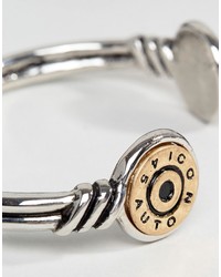 Icon Brand Bullet Cuff Bangle Bracelet In Silver