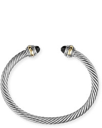 David Yurman Cable Classics Bracelet With Onyx And Gold