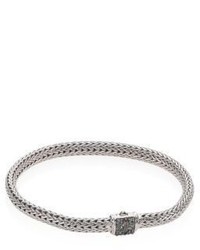 John Hardy Classic Chain Extra Small Grey Sapphire Sterling Silver Bracelet