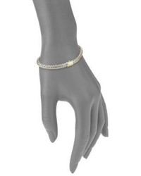 John Hardy Classic Chain Hammered Extra Small 18k Yellow Gold Sterling Silver Chain Bracelet