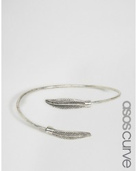 Asos Curve Curve Feather Cuff Bracelet