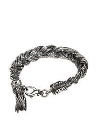 Emanuele Bicocchi Braided Silver Chain Bracelet