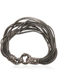 Emanuele Bicocchi Multi Chain Bracelet With Skull Detail