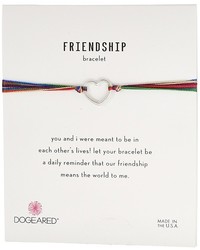 Dogeared Friendship Linked Open Hearts Rainbow Bracelet Bracelet