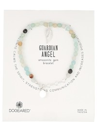 Dogeared Gem Bracelet Guardian Angel Angel Wing Charm Amazonite Bead Bracelet