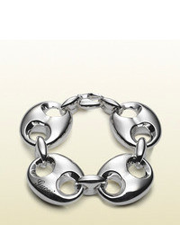 Gucci Bracelet In Sterling Silver With Large Marina Chain Motif