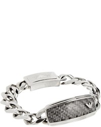 Emporio Armani Id Bracelet With Carbon Fibre