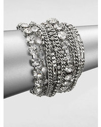 ABS by Allen Schwartz Jewelry Multi Row Link Chain Bracelet