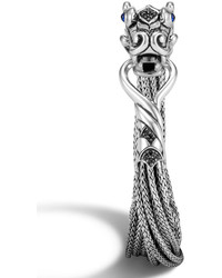 John Hardy Legends Naga Silver Multi Chain Bracelet With Sapphires