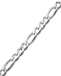 Macy's Sterling Silver Bracelet Figaro Chain Link Bracelet
