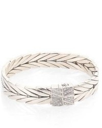 John Hardy Modern Chain Diamond Sterling Silver Bracelet