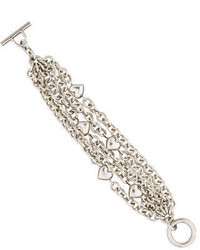Tiffany & Co. Multi Chain Heart Bracelet